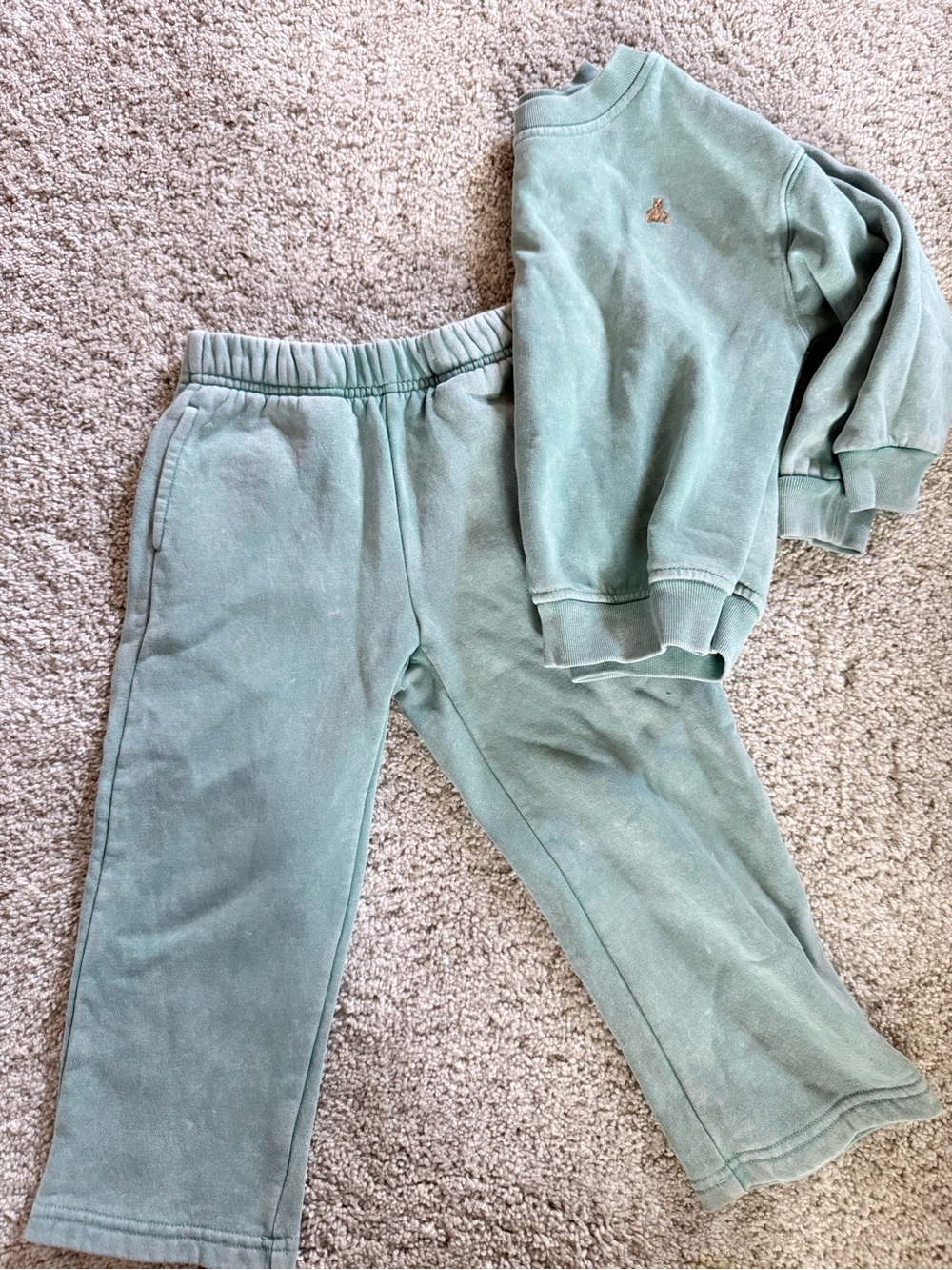 GAP Sage Green Kids Sweatpants - Soft Fleece Joggers